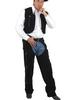 Suede Chaps and Vest - Black (AXL)